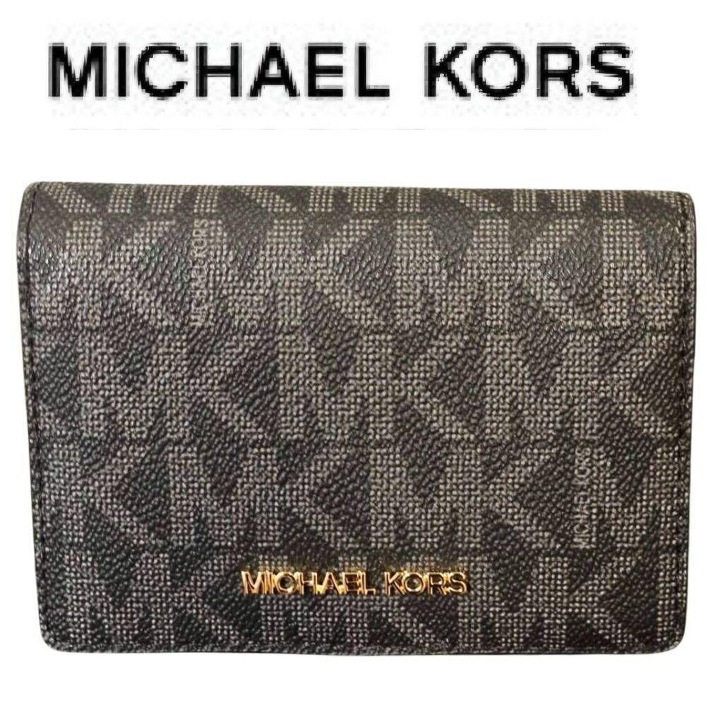 Michael Kors‎ Jet Set Medium Fold-Over Logo Wallet